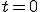 t=0 t=0